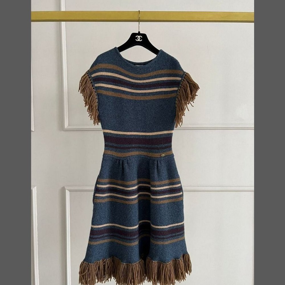 Chanel Cashmere Runway Dress